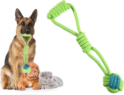 Hondenspeeltje met touw en bal - voor honden van alle leeftijden