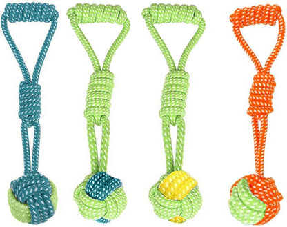Hondenspeeltje met touw en bal - voor honden van alle leeftijden