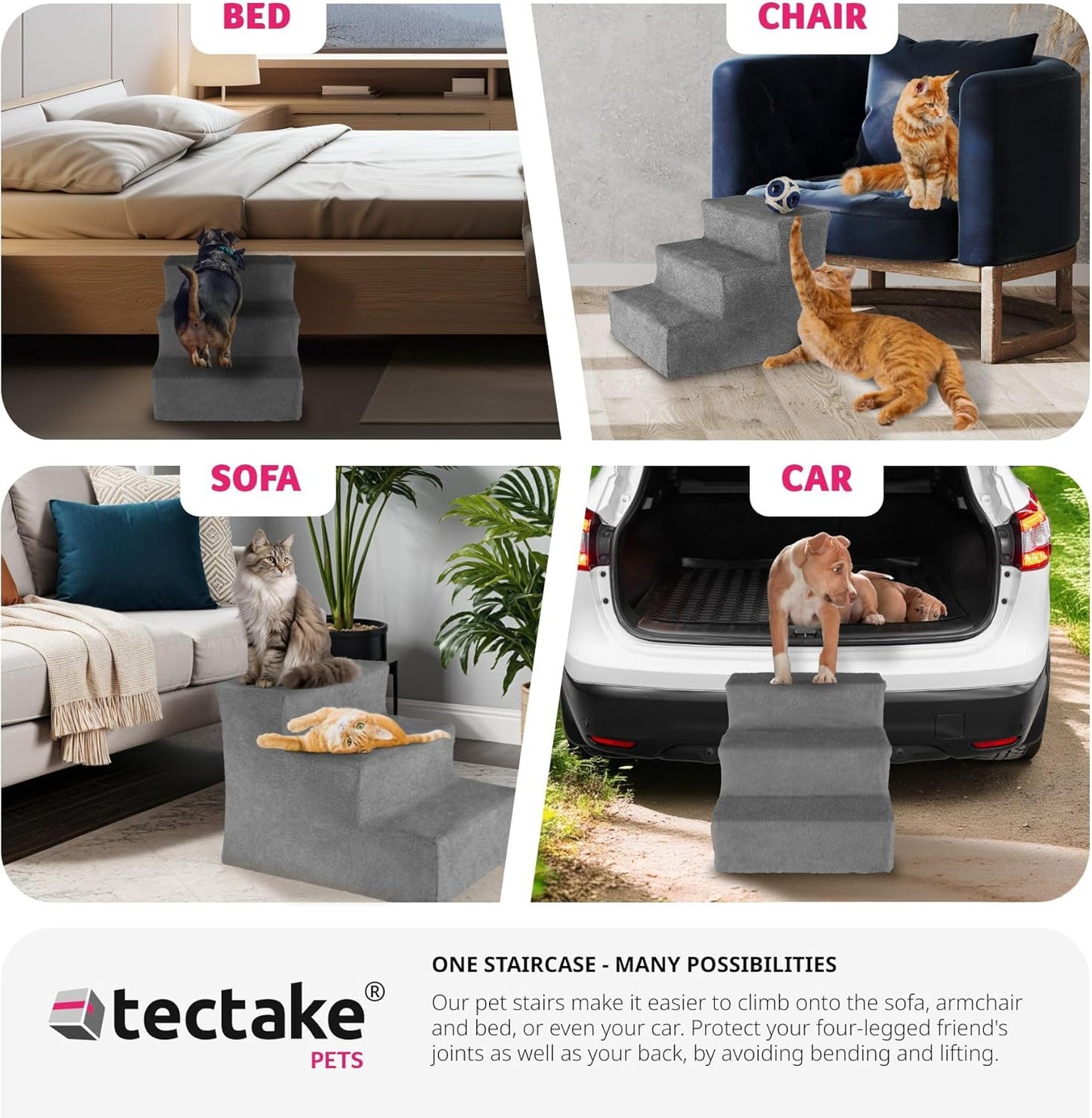 Huisdier-trap, instaphulp voor de bank, bed en auto